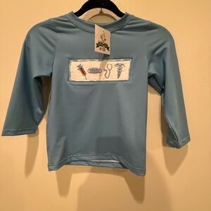 Kids Long Sleeve Tee in Light Blue